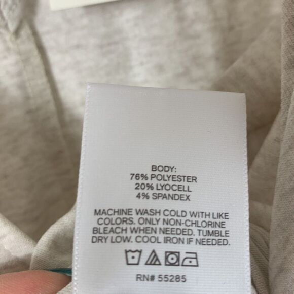 NWT Express Soft V-Neck Lounge Romper Oatmeal Heather Sz S - Picture 9 of 9